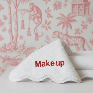 Lotus Linen Luxury Scallop Piping Bath Towel Sets (6-Piece) - 1 of 4