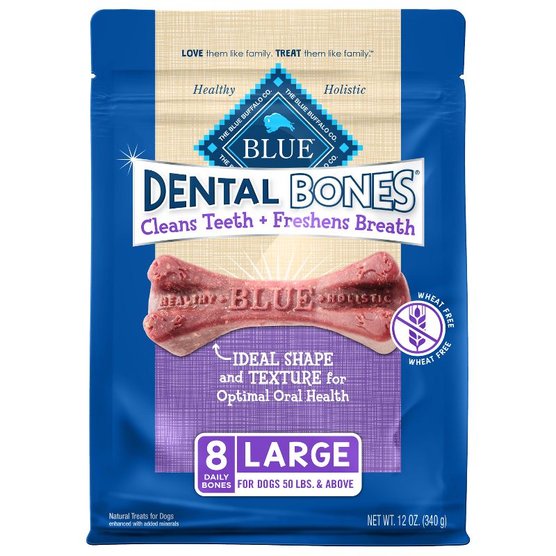 Blue Buffalo Dental Bones Large Natural Chew Dog Treats, 1 of 6