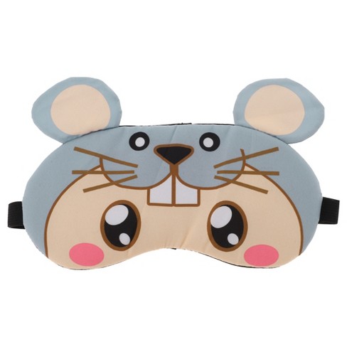 Soft Cartoon Mouse Eyes Sleep Mask Gray 1 Pc - image 1 of 4