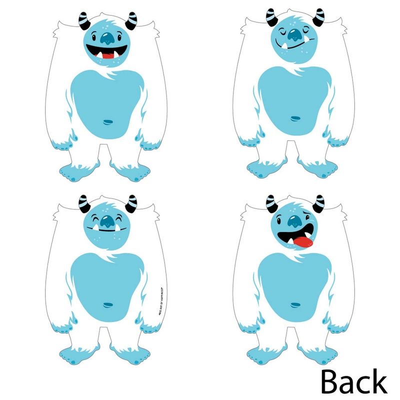 Big Dot of Happiness Yeti to Party - Decorations DIY Abominable Snowman Party or Birthday Party Essentials - Set of 20, 3 of 6