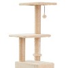 Two by Two Augusta - Beige Scratching Post Cat Furniture - 72 in. Tall - 4 of 4