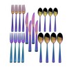 Towle Living Dream Rainbow 20-Piece Flatware Set, Stainless Steel Flatware for Dining, Rainbow Finish Tableware, Durable Flatware for Everyday Use - 4 of 4