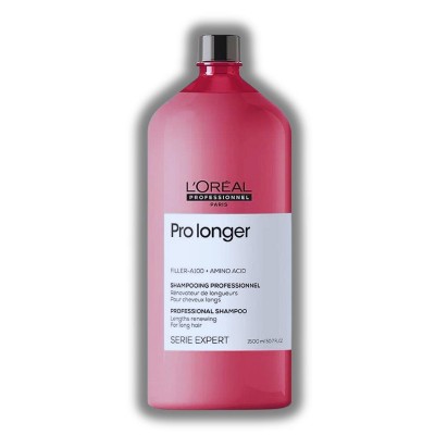 L'Oreal SerieExpert Pro Longer Lengths Renewing Shampoo - Refill (50.7 oz) ECO BAG | Reduces Split Ends & Breakage | Thicker, Stronger & Shinier Hair