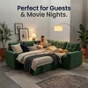 Dyonery 5-Seat Modular Sectional Sofa Bed, L-Shaped Sleeper Couch with Recliner, Storage, USB Ports & Chenille Fabric, for Small Spaces - 4 of 4