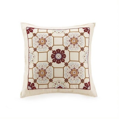 Joanne King Cotton Reversible Bedspread Set in Red and Yellow