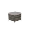 Compact 3-Pc Outdoor Set: Wicker Sofa + Dual Ottomans – Space-Saving for Small Backyards - 2 of 3