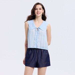 Top de Cuello Ancho con Jacquard para Mujer - A New Day™