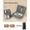 LUGGEX Carry on Luggage, Lightweight Suitcase 2 Piece(14/20) with Spinner Wheels, Mint - 2 of 4