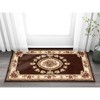 Well Woven Pastoral Medallion French European Floral Formal Traditional Modern Classic Thick Soft Area Rug - 2 of 4