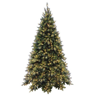 7.5ft National Christmas Tree Company Tiffany Fir Full Artificial Christmas Tree 700ct Clear