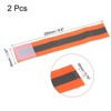 Unique Bargains Reflective Bands for Arm Wrist Ankle Leg Strip Wide Green 2 Pack - 2 of 4