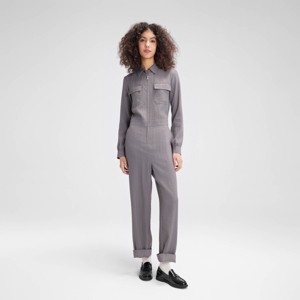 Women's Long Sleeve Denim Jumpsuit - Wild Fable™ - 1 of 4