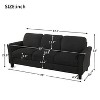 NicBex 76 Inch Morden Linen 3-Seater Sofa Couch with Wood Legs for Living Room,Office,Apartment - 3 of 4