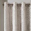 Grungis 50x84 Inch Polyester Knitted Jacquard Damask Total Blackout Curtain Panels with Grommet Top for Living Room,Bedroom - 4 of 4