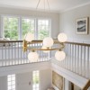 LLHZSY 6-Light Modern Sputnik Cluster Pendant Wagon Wheel Glass Globe Bubble Chandelier - 2 of 4