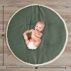 Sweet Jojo Designs Boy or Girl Gender Neutral Unisex Baby Tummy Time Playmat Boho Fringe Green and White - 4 of 4
