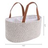 REGALWOVEN Handcrafted Odorless Cotton Rope Storage Basket with Handles and Divider 2 Pcs - 2 of 4