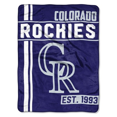  MLB Colorado Rockies Micro Fleece Throw Blanket 