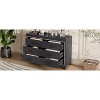 Okak Elegant 6-Drawer Dresser for Bedroom with Metal Handle & Shiny Decoration,Chest of Drawers Closet Storage Cabinet for Living Room,Hallway - 2 of 4