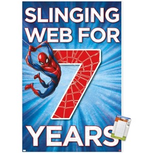 Trends International Marvel Spider-Man - Happy 7th Birthday Unframed Wall Poster Prints - 1 of 4