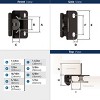 Amerock Single Demountable Hinges for 1/2" Overlay Cabinet Doors – Set of 2 - 3 of 4