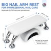 SAVILAND Arm Rest for Nails Tech Professional, Hand Rest for Nails Tech White Super-Comfort Big Nail Arm Restwith. - 3 of 4