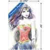 Trends International DC Comics - Wonder Woman - Sketch Unframed Wall Poster Prints - 3 of 4