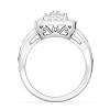 GILDED 1 CTTW Lab Grown Diamond Fashion Square Ring in Sterling Silver, Size 7 - 3 of 4
