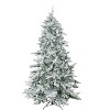 Perfect Holiday Alpine Spruce Snow Flocked Christmas Tree - image 2 of 3