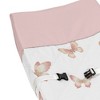 Sweet Jojo Designs Girl Changing Pad Cover Butterfly Pink and Taupe - image 4 of 4