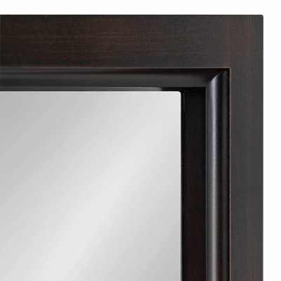 Bronze Rectangular Full Length Windowpane Wall Mirror