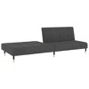 vidaXL Dark Gray Velvet 2-Seater Sofa Bed - Upholstered Loveseat Couch for Living Room/Basement/Dorm w/Wooden Frame - 3 of 4