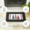 Evergreen Mixed Print Christmas Trees Sassafras Indoor Outdoor Switch Doormat 1'10"x10" Brown - 4 of 4