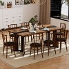 70.9" Modern Rectangular Dining Table for 8,Marble-Look Waterproof Top for Large Kitchen or Dining Room Table–The Pop Home - 2 of 4