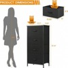 SKRAN Dresser For Bedroom With 4 Storage Drawers, Small Dresser Chest Of Drawers Fabric Dresser With Sturdy Steel Frame,Dresser With Wood Top - 3 of 4
