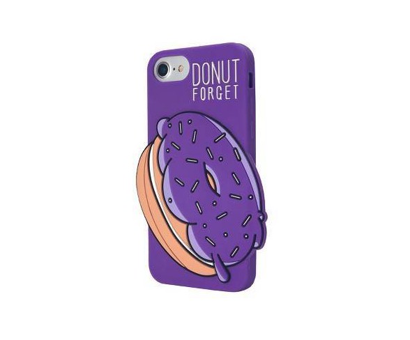 GEMS Apple iPhone 8/7/6s/6 Silicone Donut Novelty Case - Purple