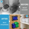 Hachikiko 3 Pack Adhesive Cabinet Organizer - Wall Mounted Pantry Door Organizer - 3 of 4