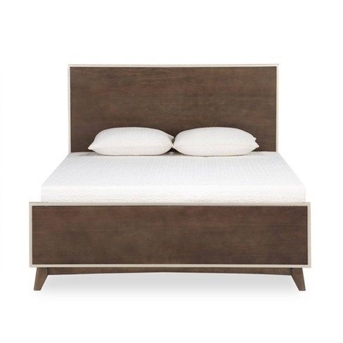 Queen Otis Mid Century Modern Bed Walnut Novogratz