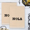 Linum Home Textiles Mardi Gras NOLA  - Embroidered Luxury 100% Turkish Cotton Hand Towels - 2 of 3