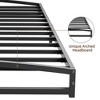 Low bed frames, metal platform single bed frames, heavy-duty low bed frames, springless mattresses, mattress bases with steel ribs for support. - 4 of 4