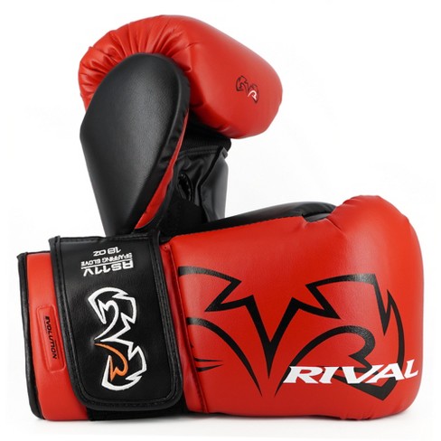 Rival Boxing RS100 Professional Lace Up Sparring Gloves - Green/Gold