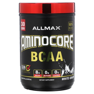ALLMAX AMINOCORE™ BCAA, White Grape, 0.69 lbs (315 g)