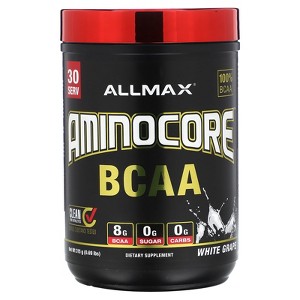 ALLMAX AMINOCORE™ BCAA, White Grape, 0.69 lbs (315 g) - 1 of 2