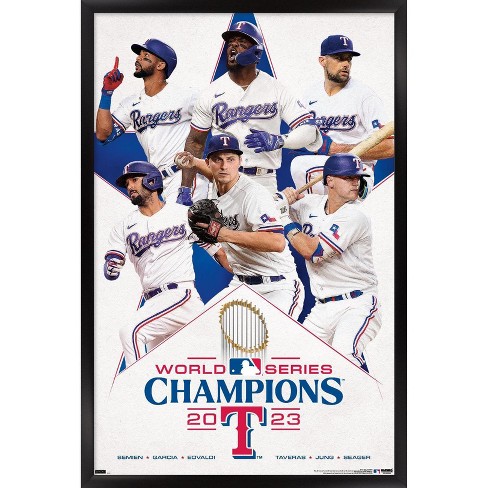 Texas Rangers World Series Champions 2023 Logo MLB Baseball Die-Cut STICKER