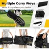 Tangkula 15-Way Golf Cart Bag Golf Club Bag with 15 Ways Organizer Divider Top 7 Zippered Pockets Cooler Bag Umbrella Holder Rain Hood Black + Yellow/ Grey + Green/ Grey + Red - 4 of 4