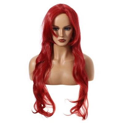 Wine Red Velvet Cap Wig