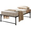 Kings Brand Furniture Twin Size Metal Pop up Trundle Day Bed Frame with Wheels- Sturdy and Elegant Space-Saving Solution - 2 of 4