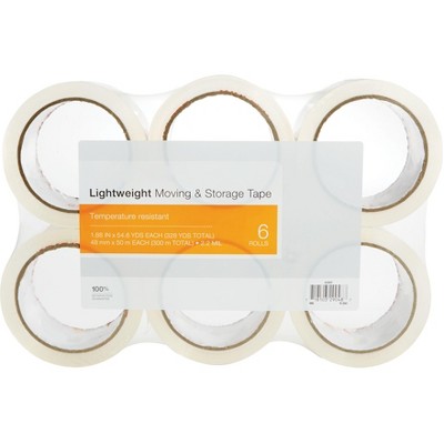 HITOUCH BUSINESS SERVICES Lightweight Moving & Storage PKing Tape 1.88"W x 54.6 Yards Clear 6 RL