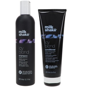 milk_shake Icy Blond Shampoo (10.1 oz) + Icy Blond Conditioner (8.4 oz) Duo Kit SET Milk Shake Blond Hair, Neutralize Yellow Tones Milkshake - 1 of 4