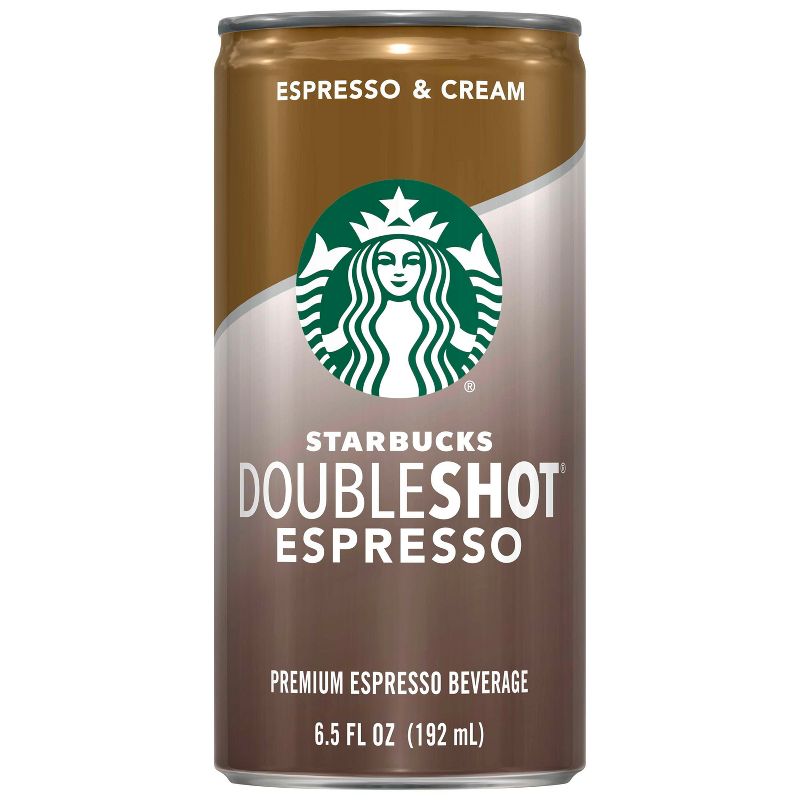 Starbucks Double Shot Espresso And Cream Coffee Drink - 4pk/6.5 fl oz Cans, 3 of 5